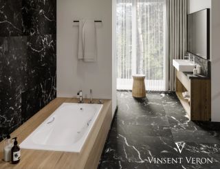 Ванна чугунная Vinsent Veron Aura VAU1707042H 170x70см с отверстиями для ручек